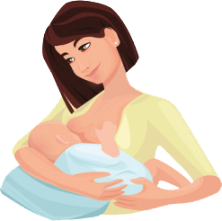 وضعيات الرضاعة الطبيعية: (وضعية المهد Cradle)